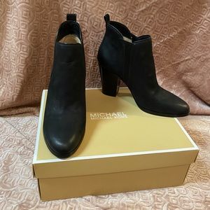 Michael by Michael Kors Suede Black Brandy Bootie
